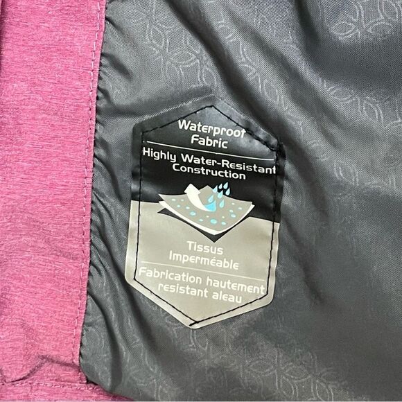 Columbia Pink Outdoor Lightweight Jacket Size XL Waterproof - Picture 8 of 9